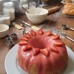 Strawberry Pound Cake